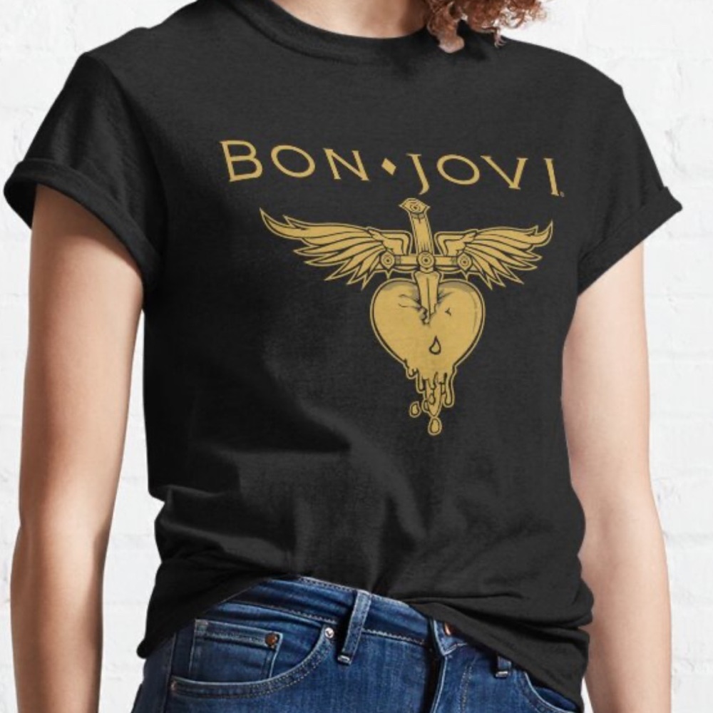 Bon Jovi Lady T shirt Sz M